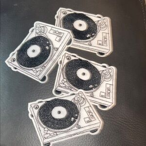 Turntable Embroidered Patches